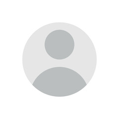 User profile vector icon, avatar. social media profile symbol flat design.