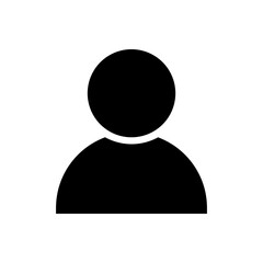 User profile vector icon, avatar. social media profile symbol flat design.