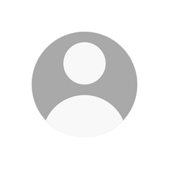 User profile vector icon, avatar. social media profile symbol flat design.