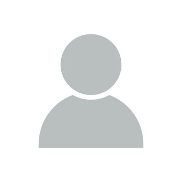 User profile vector icon, avatar. social media profile symbol flat design.