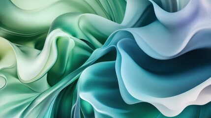 Fototapeta premium Smooth Green Gradient Abstract Background Design