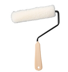 Obraz premium Painting Roller Tool Close-Up isolated on white or transparent background, png clipart, design element