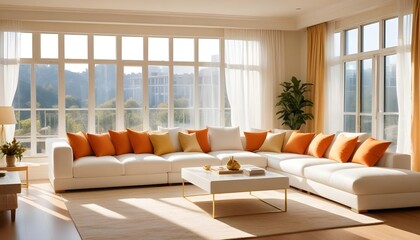 Photo interior modern design room 3d design
