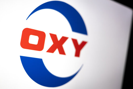 Occidental Petroleum Logo Displayed on Computer Screen &ndash; Oil and Gas Exploration and Production (OXY)