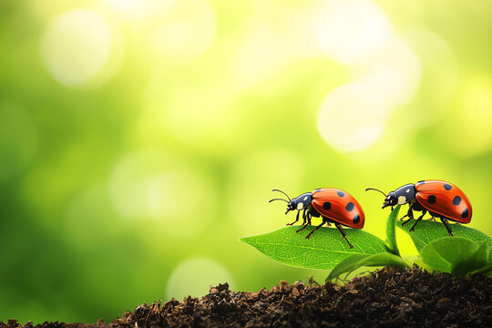 Insects on forest floor aiding decomposition, emphasizing essential interactions for ecosystem sustainability