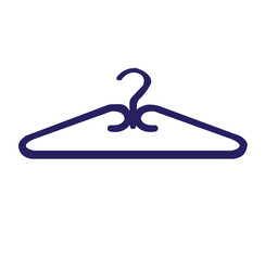 clothes hanger isolated on white