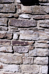 Fototapeta premium old stone texture various sizes large and small block rocks monochrome isolated color background