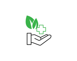 Alternative medicine icon vector symbol illustration