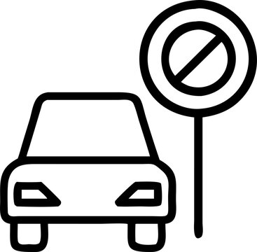recommend clip art:  No Parking outline png icon file,