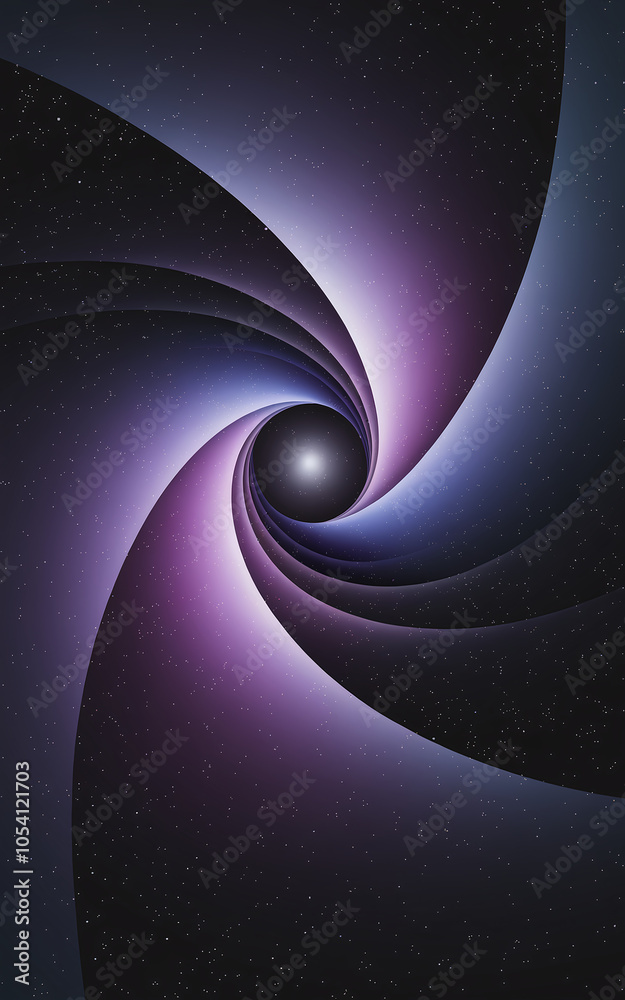 Poster Exploring the mystical depths of a gradient galaxy pattern a visual journey through space and color
