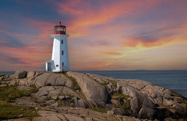 Lighthouse at Peggy's Cove Nova Scotia