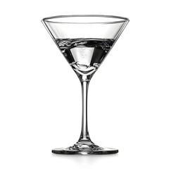 Elegant Margarita Cocktail Captured in Soft Lighting with Isolated White Background