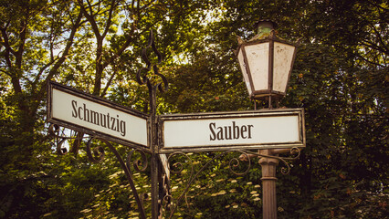 Signposts the direct way to Clean versus Dirty