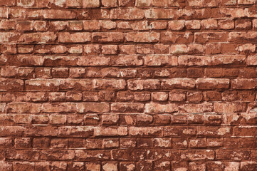 Obraz premium brown background in photo brick wall of brown brick close up