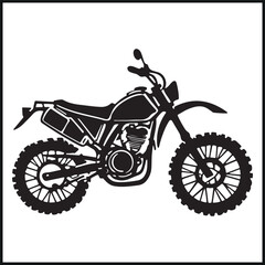 Fototapeta premium Motorcycle Silhouette, Sport Bike, Chopper