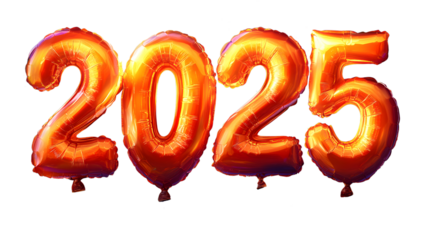 globos con forma de fecha 2025