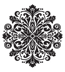 Ornaments silhouette vector illustrations