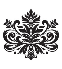 Ornaments silhouette vector illustrations