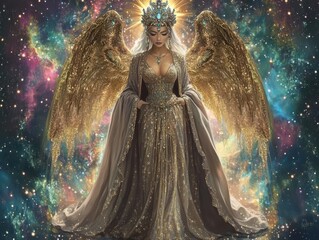 Design an alluring Celestial Goddess