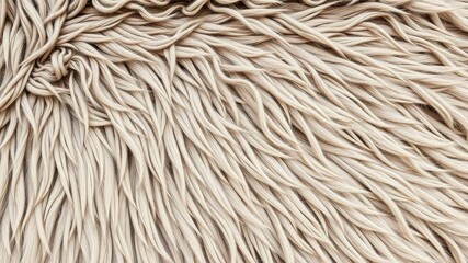 Fototapeta premium Luxuriously soft and fluffy faux fur texture in shades of white, cream, and beige, fur, background