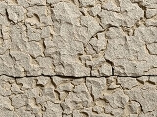 Obraz premium Rough and rugged textured surface of a rock formation with cracks and grooves, texture, rock