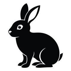 Fototapeta premium silhouette of a rabbit