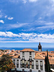 beautiful architecture the city of Funchal on the island of Madeira in Portugal
