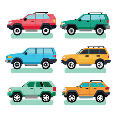 Fototapeta premium seamless background with cars