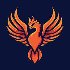Fototapeta premium Phoenix vector logo illustration