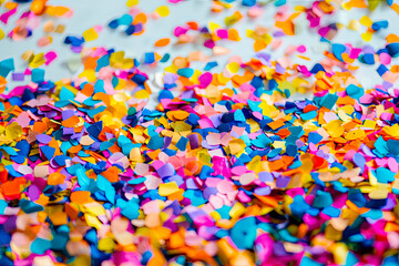 background full of confetti of many colors