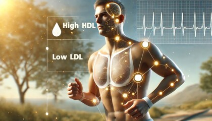 Active Person with High HDL and Low Triglycerides