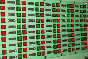 Electric control box. Marine generator control panel.