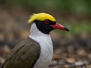 Fototapeta premium Masked Lapwing in Cairns, Australia.