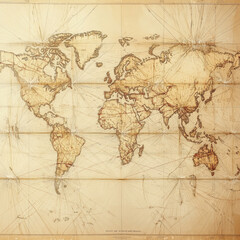 Obraz premium old map of the world