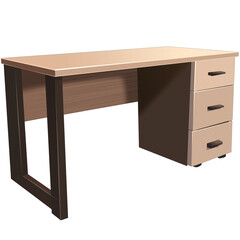 desk isolated on white