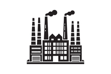 Obraz premium Large chemical plant icon 128.eps