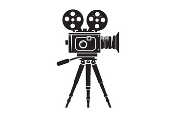 Vintage movie Film camera retro 24.eps