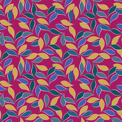 Abstract elegance pattern with floral background.