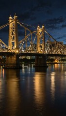 Obraz premium Story Bridge at Dusk in Brisbane, Queensland