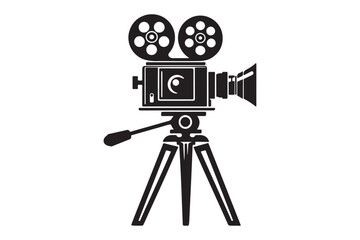Vintage movie Film camera retro 