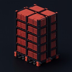 Fototapeta premium Innovative Storage Solutions A Modern Approach to Efficient Warehouse Management