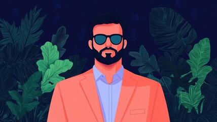 Fototapeta premium Entrepreneur with digital holograms representing innovative business ideas and revenue growth, monetization innovation, entrepreneurship concept