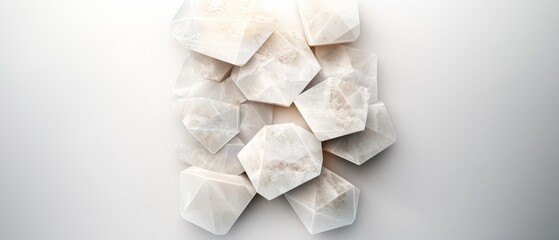 abstract geometric white marble texture