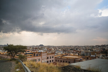 Taif city in Saudi Arabia winter is coming