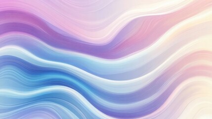 Obraz premium Abstract Wavy Background with Pastel Colors