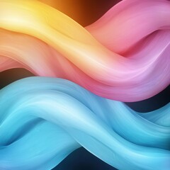 Fototapeta premium Vibrant abstract waves of color