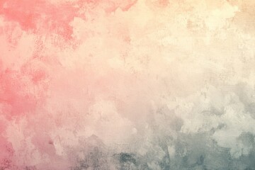 Fototapeta premium Gentle pastel shades of pink, cream, and gray create a smooth gradient backdrop ideal for web headers, providing a soothing noise effect along with plenty of space for text