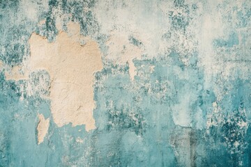 Obraz premium Summer background showcasing blue granite style: retro hue of cement and sand surface with soft cyan abstract concrete pattern