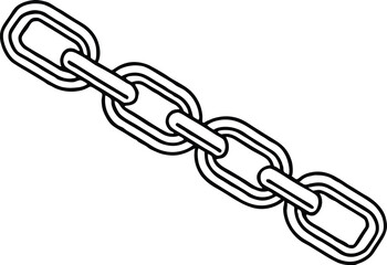 Breaking chain freedom and liberty concept vector illustration in poster style, liberation, weak link concept.