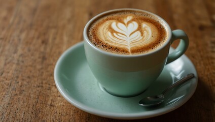 Fototapeta premium Hot latte drink.